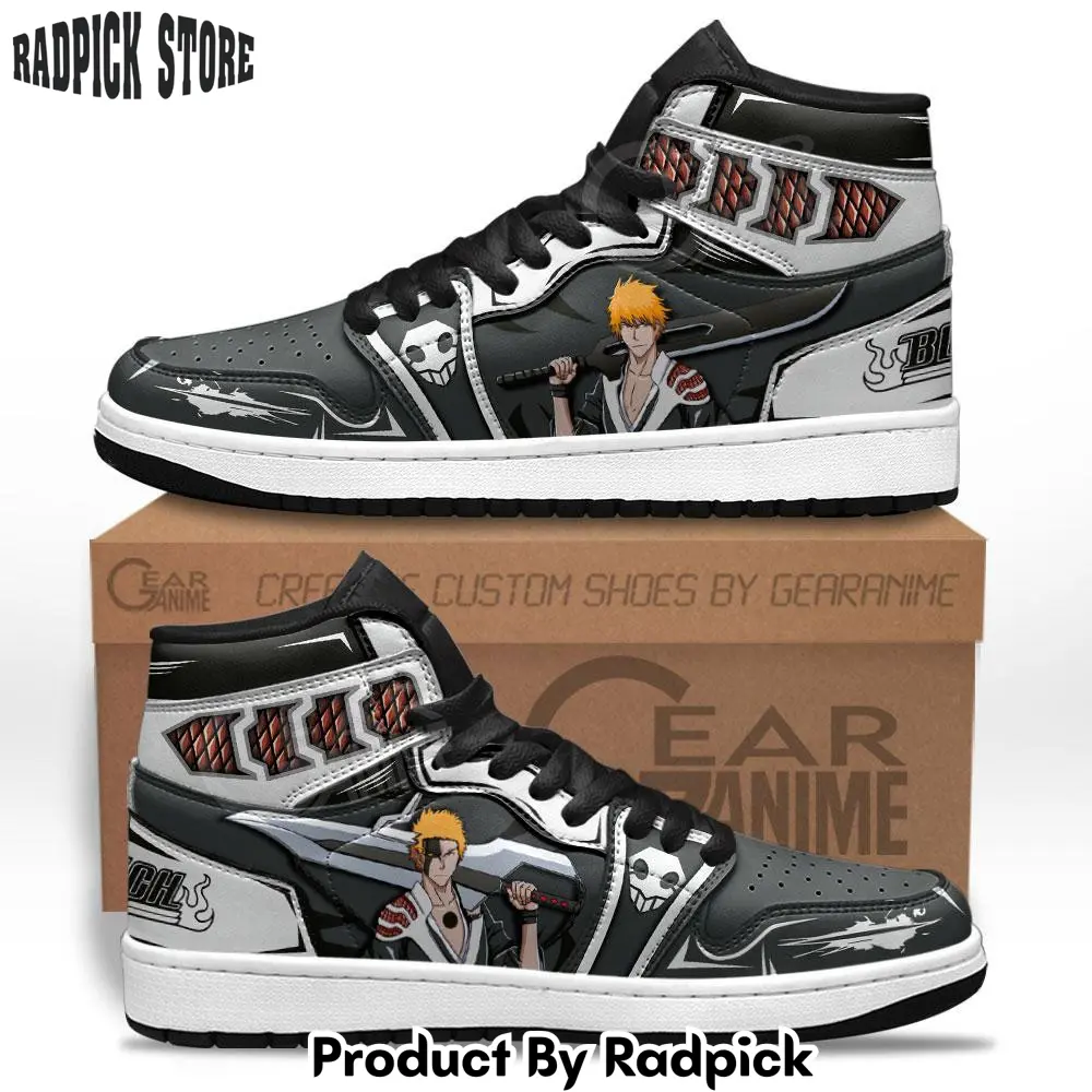 Ichigo true shikai and bankai air jordan high top sneakers anime mn31  rp0249736